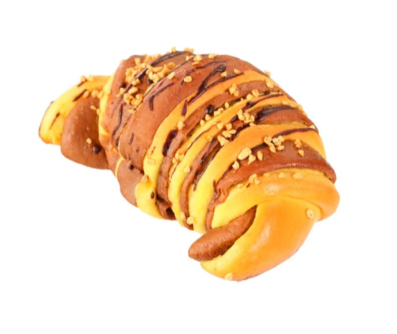Baked Cocoa Bicolor Brioche Croissant
