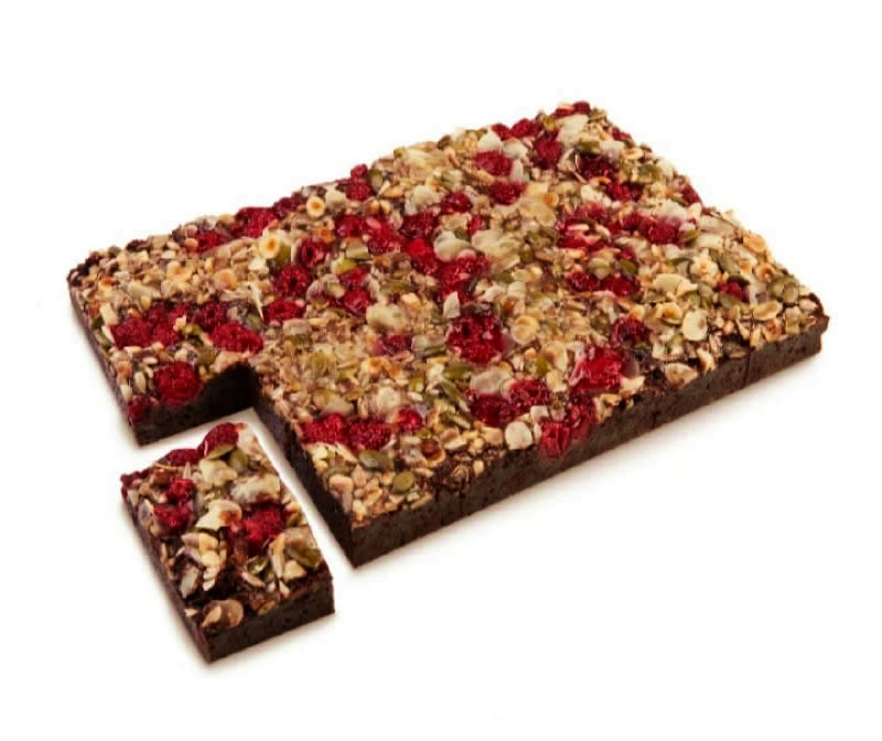 Brownie de Framboesa e Cacau sem gluten