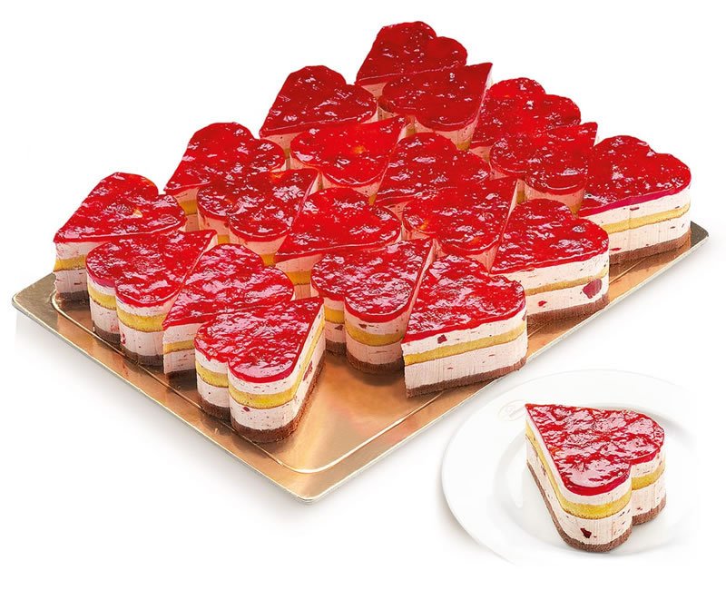 Strawberry Delight Hearts Plate