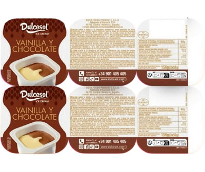 Vasitos Chocolate e Baunilha