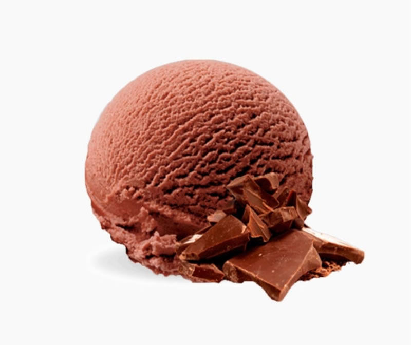 Cubeta de helado de chocolate a granel