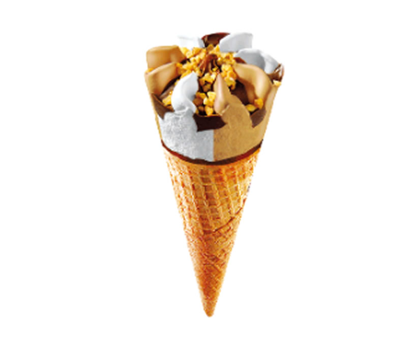 Pack Glace 4 Cornets Crme et Caramel
